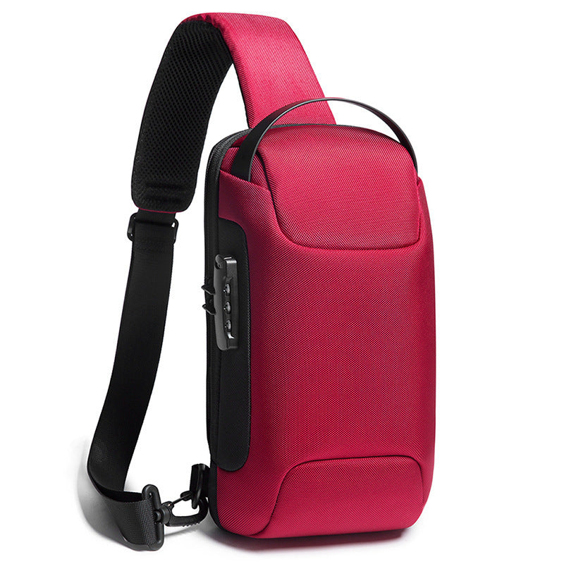 Crossbody Anti-theft waterproof charging chest bag