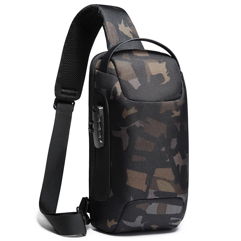 Crossbody Anti-theft waterproof charging chest bag