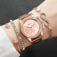 4PCS Crystal Charm Set