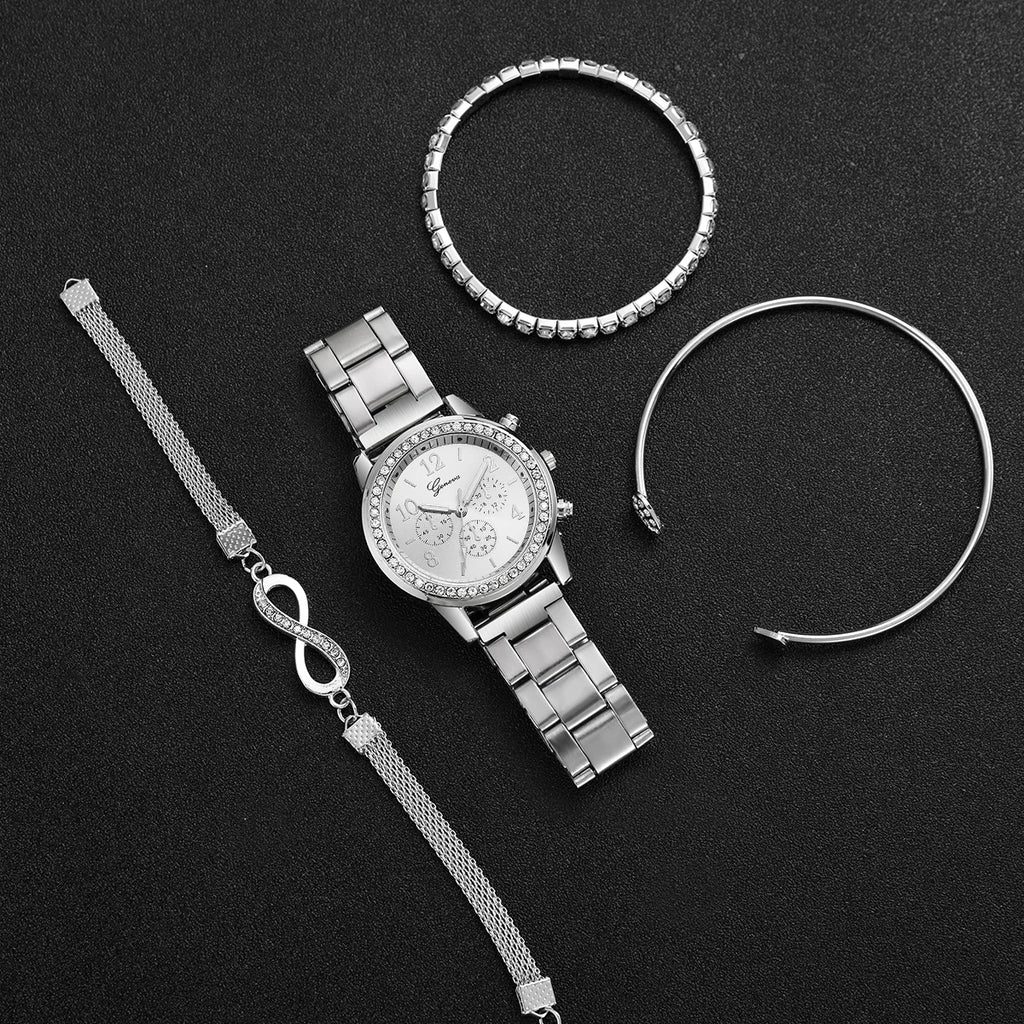 4PCS Crystal Charm Set