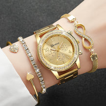 4PCS Crystal Charm Set